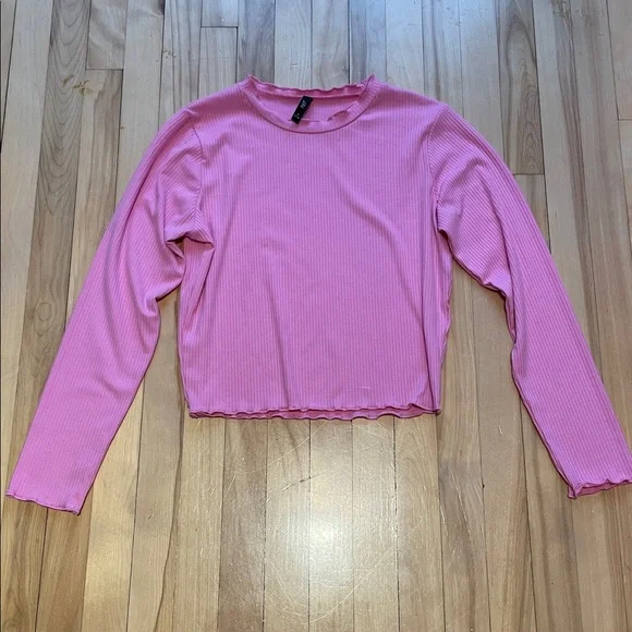 Rio Pink Ribbed Top - Picture 1 of 5